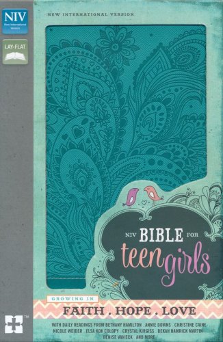 Cover of NIV Bible for Teen Girls--soft leather-look, Caribbean blue