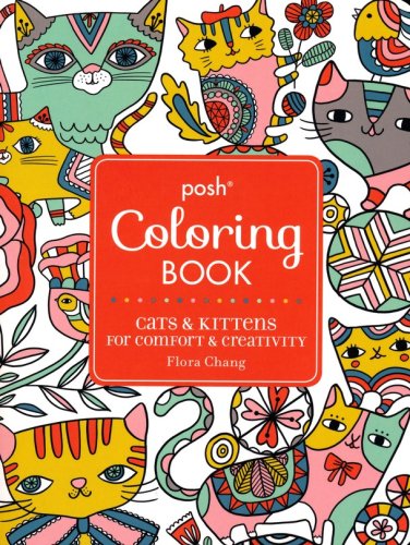 Cover of Cats Adult Coloring Book