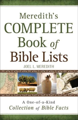 Cover of Meredith's Complete Book of Bible Lists: A One-of-a-Kind Collection of Bible Facts - eBook