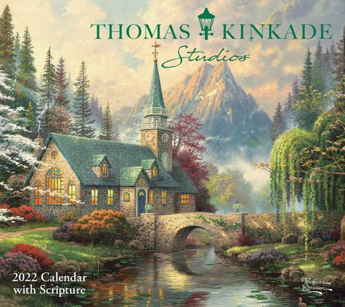 Cover of 2022 Thomas Kinkade Studios Deluxe Wall with Scripture
