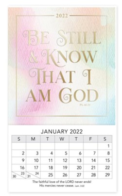 Cover of Be Still, 2022 Mini Magnetic Calendar