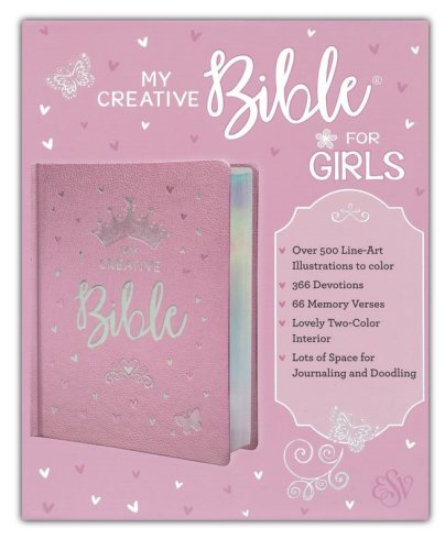 Cover of ESV My Creative Bible for Girls, Hardcover, LuxLeather, Pink
