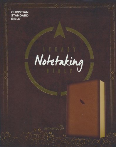 Cover of CSB Legacy Notetaking Bible--soft leather-look, tan