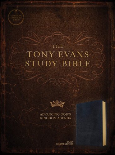Cover of CSB Tony Evans Study Bible--genuine leather, black