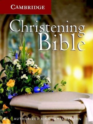 Cover of KJV Christening Bible, Imitation leather on Hardcover, White