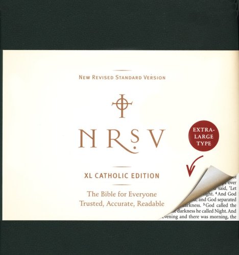 Cover of NRSV XL-Print Bible, Catholic Edition--imitation leather, green