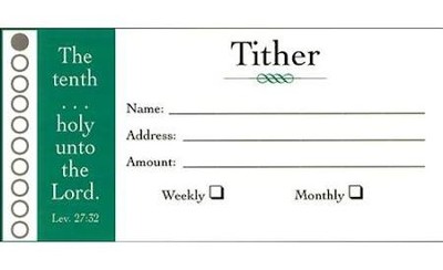 Cover of Tither Envelopes, Bill-size, Pkg. of 100