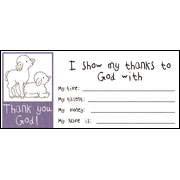 Cover of Thank You God, Children's Offering Envelopes, Pkg. of 100
