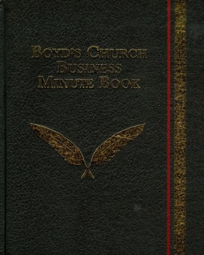 Cover of Boyd's Church Business Minute Book