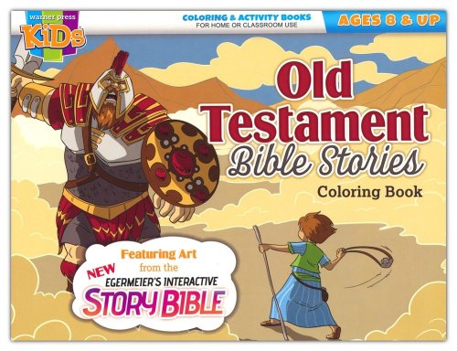 Cover of Egermeier's Horizontal Old Testament Stories Coloring Activity Books, ages 8-10