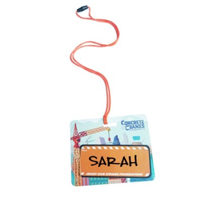 Cover of Concrete & Cranes: Name tags (pkg. of 20)