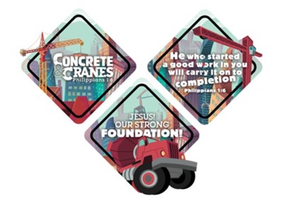 Cover of Concrete & Cranes: Floor Prints (pkg. of 12)