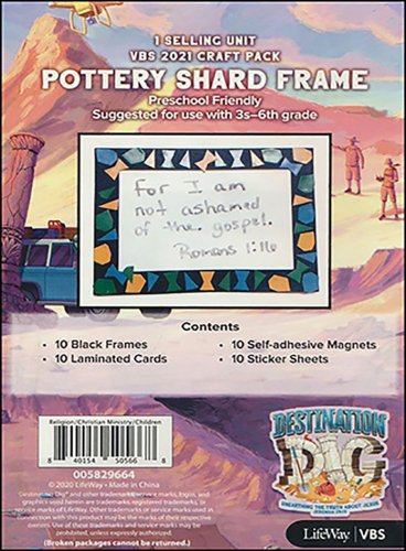 Cover of Destination Dig: Pottery Shard Frame Craft Pack of 10