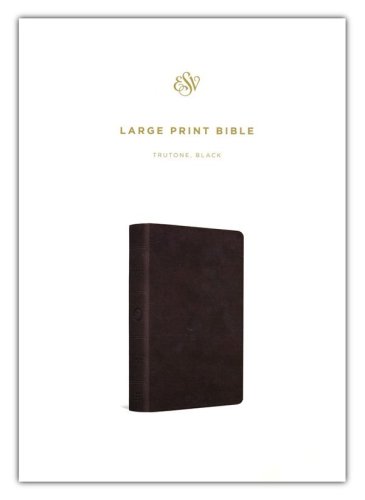 Cover of ESV Large Print Bible, Imitation Leather, Black