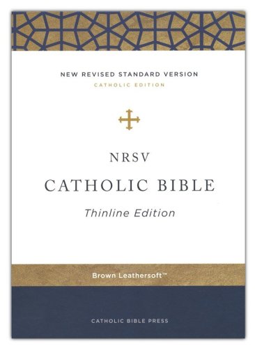 Cover of NRSV Catholic Thinline Bible, Comfort Print--soft leather-look, brown