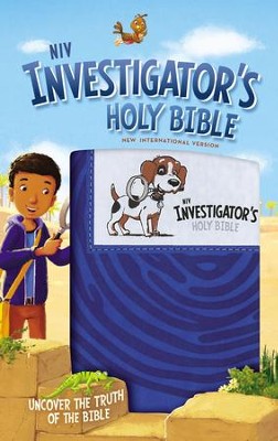 Cover of NIV Investigator's Holy Bible--soft leather-look, blue
