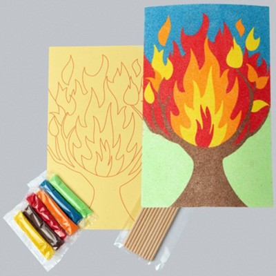 Cover of Discovery on Adventure Island: Burning Bush Sand Art, pack of 12