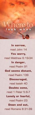 Cover of Where to Look When: In Sorrow, Topic Bookmarks, 25