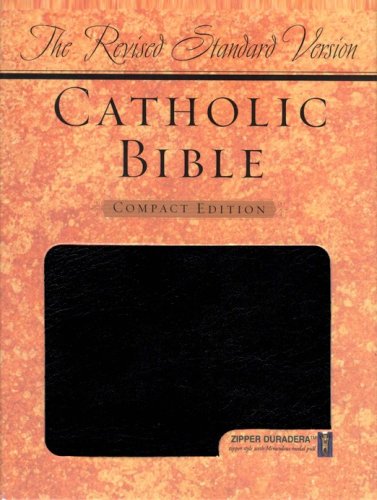 Cover of The Revised Standard Version Catholic Bible Compact Edition-Duradera, black with zipper