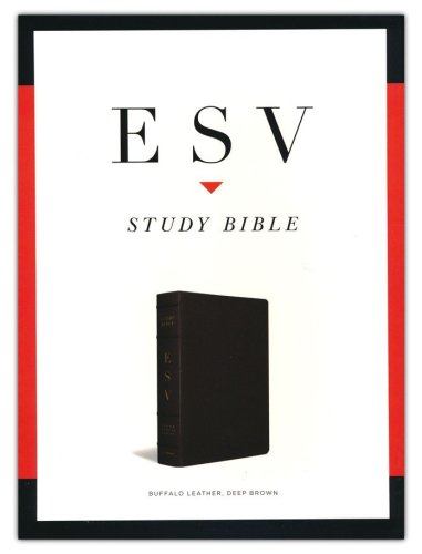 Cover of ESV Study Bible, Genuine Buffalo Leather, brown