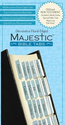 Cover of Majestic Floral-Edged Bible Tabs