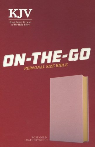 Cover of KJV Personal-Size On-The-Go Bible--soft leather-look, rose gold
