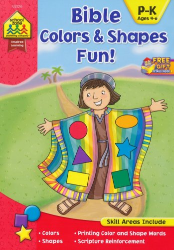Cover of Bible Colors & Shapes Fun! Ages 4-6