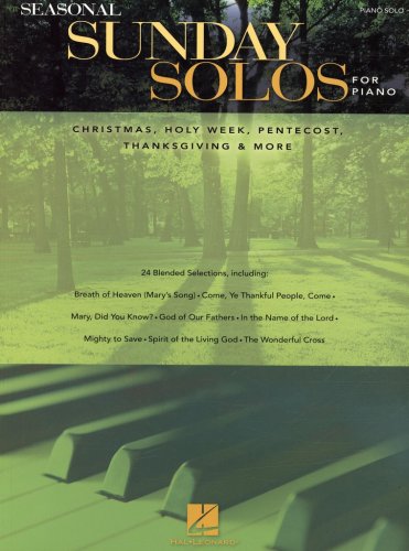 Cover of Seasonal Sunday Solos for Piano (Piano Solo)