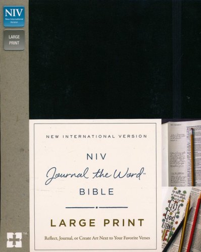Cover of NIV Journal the Word Bible, Large Print, Hardcover, Black