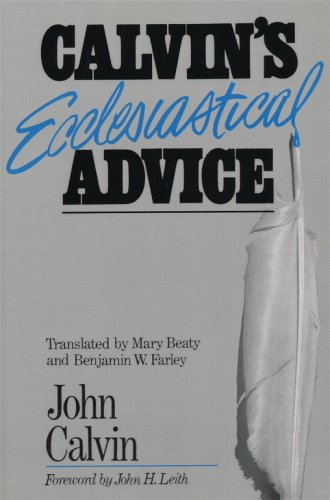 Cover of Calvin's Ecclesiastical Advice