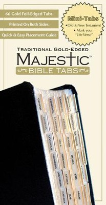 Cover of Majestic Traditional Gold Bible Tabs - Mini