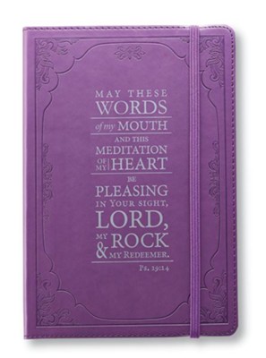 Cover of May These Words Lux-Leather Journal, Purple