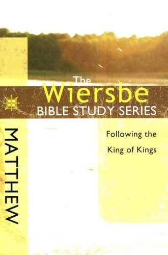 Cover of Matthew: The Warren Wiersbe Bible Study Series