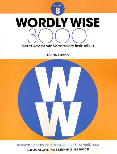 Cover of Wordly Wise 3000 Book 8 Student Edition (4th Edition; Homeschool Edition)