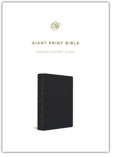 Cover of ESV Giant-Print Bible--genuine leather, black