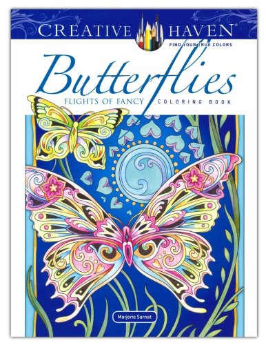 Cover of Butterflies Flights of Fancy Coloring Book