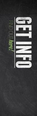 Cover of Get Info Slate Design Vinyl Banner