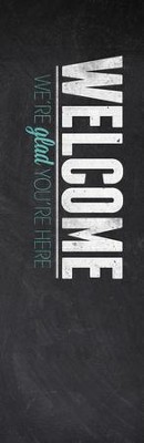 Cover of Welcome, Slate Design Vinyl Banner