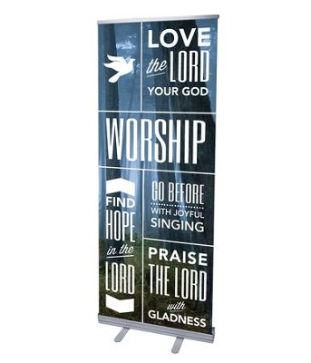 Cover of Phrases Worship (31 inch x 79 inch) RollUp Banner