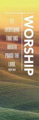 Cover of Phrases Worship Vertical Vinyl Banner (2 x 6)