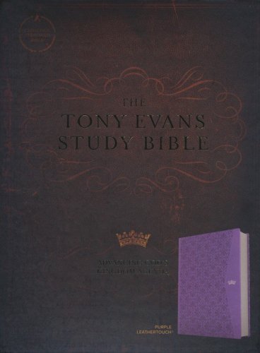 Cover of CSB Tony Evans Study Bible--soft leather-look, purple