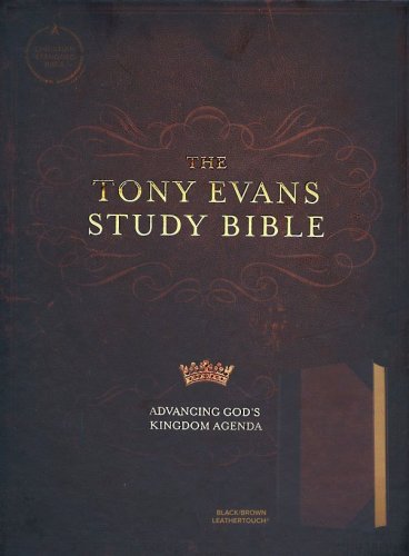 Cover of CSB Tony Evans Study Bible--soft leather-look, black/brown