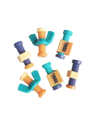 Cover of Concrete & Cranes: Construction Pencil Topper (Pack of 6)