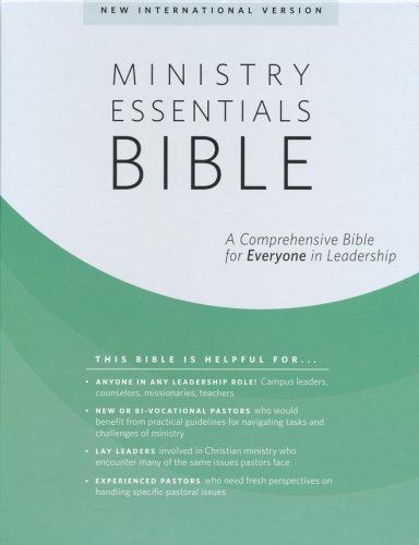 Cover of NIV Ministry Essentials Bible-Genuine leather, black