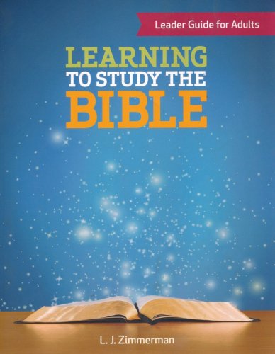 Cover of Learning to Study the Bible, Leader Guide for Adults