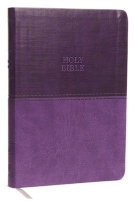 Cover of KJV, Value Thinline Bible, Large Print, Imitation Leather, Purple, Red Letter Edition