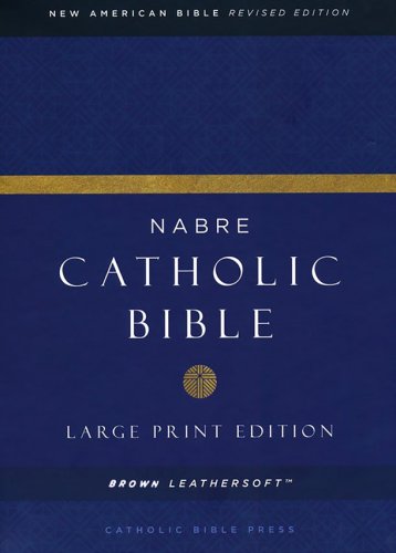 Cover of NABRE Large-Print Catholic Bible--soft leather-look, brown