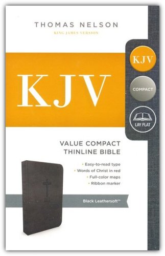 Cover of KJV, Value Thinline Bible, Compact, Imitation Leather, Black