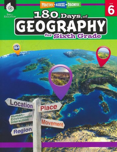 Cover of 180 Days of Geography for Sixth Grade
