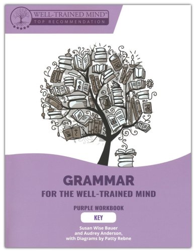 Cover of Grammar for the Well-Trained Mind Student Workbook 1 Key